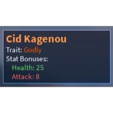 Godly Cid Kagenou -  A Universal Time (AUT)