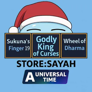 Mastery Godly King Of Curses (Sukuna) + 19 Finger + Wheel - A Universal Time (AUT)