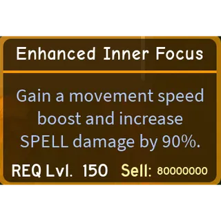 Enhanced Inner Focus - Eif - Dungeon Quest Reborn (DQR)