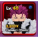 Clatakiri - Anime Vanguards Good Stats