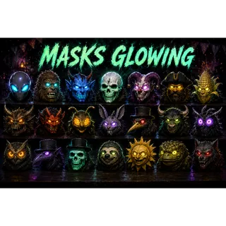 Glowing mask bundle x21