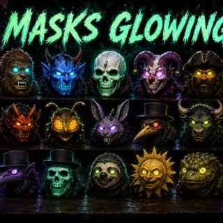 MASK BUNDLE 22X FASNACHTS MASKS