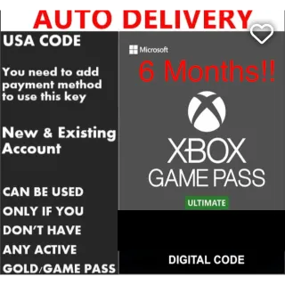 Xbox Game Pass 2x3 months