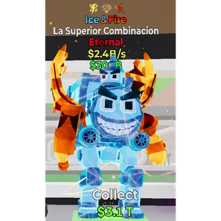 Fortnite Steal the Brainrot Ice and Fire La Superior Combinacion 2.4B/s 3 trait