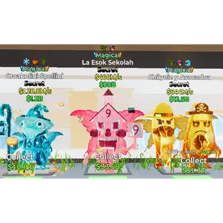 NEW brainrot Magical Esok Croakolini Spellini X3 Bundle 
