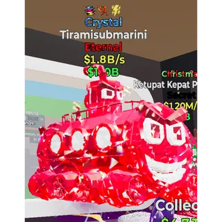 Fortnite Steal the Brainrot Crystal Tiramisubmarini 1.8B/s 3trait