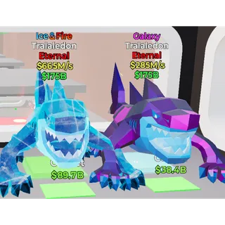 Fortnite Steal the Brainrot Ice&Fire galaxy Tralaledon X2 Bundle