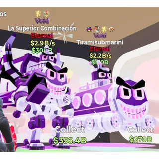 Fortnite Steal the Brainrot Void La Superior Combinacion Tiramisubmarini Bundle