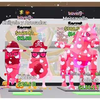 Fortnite Steal the Brainrot Lovely chilyeie y avocadoa Meccavallo Bundle