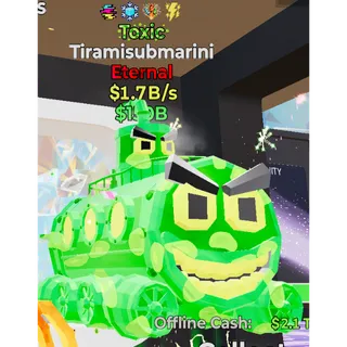 Fortnite Steal the Brainrot toxic Tiramisubmarini 1.7B/s 4 traited