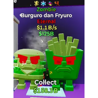 Fortnite Steal the Brainrot Zombie Burguro dan Fryuro 1.1B/s 4traited