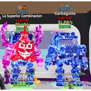 Fortnite Steal the Brainrot Crystal La Superior Combinacion 3.4B/s 2trait Garbagzilla Bundle