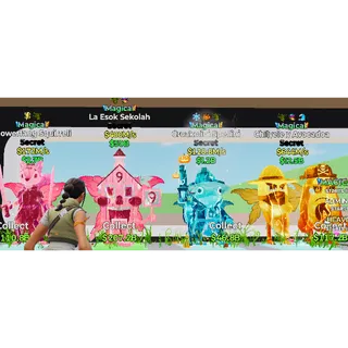 NEW brainrot Magical Fowerfang Squirreli Croakolini Spellini X4 Bundle 