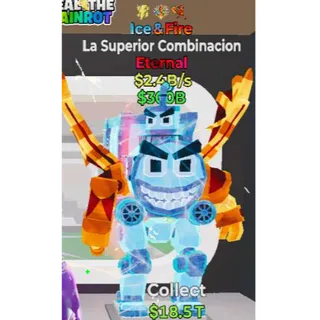 Fortnite Steal the Brainrot Ice and Fire La Superior Combinacion 2.4B/s 3 trait
