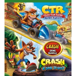 Crash Bandicoot Bundle - N. Sane Trilogy + CTR Nitro-Fueled XBOX