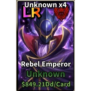 X4 Unknown Rebel Emperor Evo - Anime card farm