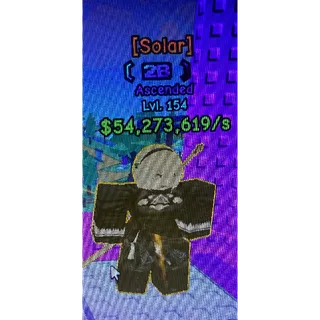 Fish an Anime RNG | Ascended 2B (Solar) * Need rebirth 50