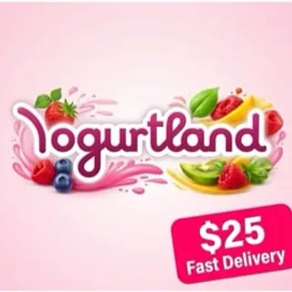 $25.00 Yogurtland Gift Card (5x$5)