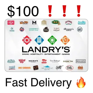 $100.00 Landrys e-gift card