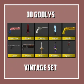 FULL VINTAGE SET (MURDER MYSTERY 2 | MM2) ROBLOX