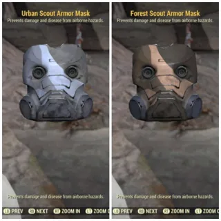 Forest and Urban Scout Mask