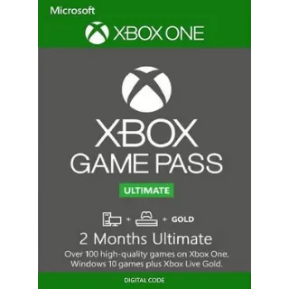 Xbox Game Pass Ultimate Trial - 2 Months XBOX One / Series X|S / Windows 10 CD Key (ONLY FOR NEW ACCOUNTS) US