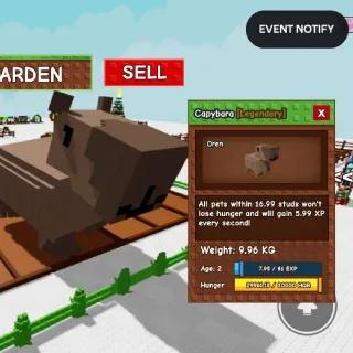 91.7kg at Age 100 Godly Colossal Capybara