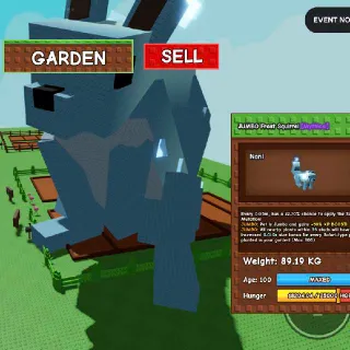 89.19KG Jumbo Titanic Frost Squirrel  Super Low Price. New Rare Pet Yet Very Cheap