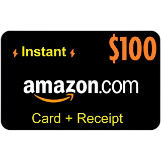$100.00 USD Amazon.com Instant Delivery
