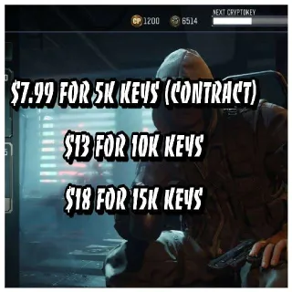 Black Ops 3 / BO3 Crypto Keys 15k Service 