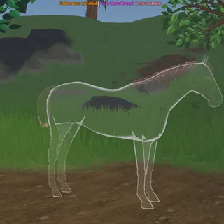 Ghostly White Thoroughbred