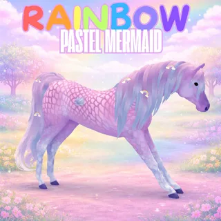 Rainbow Pastel Mermaid Arabian 