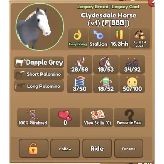 Legacy Coat Clydesdale Horse V1