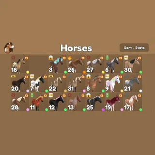 20x Horses