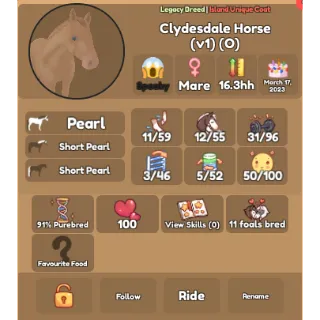 PEARL CLYDESDALE [V1]