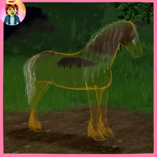Ghostly Orange Friesian