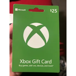 $25.00 USD Xbox Gift Card