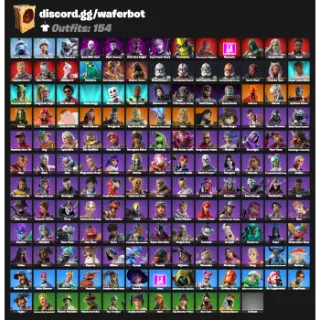 154 SKINS FORTNITE ACCOUNT VERY SAFE