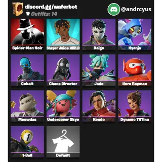 14 SKINS FORTNITE ACCOUNT NFA