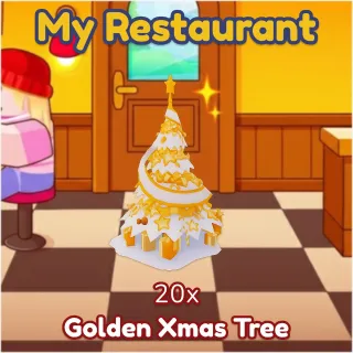 Golden Xmas Tree 20x My Restaurant