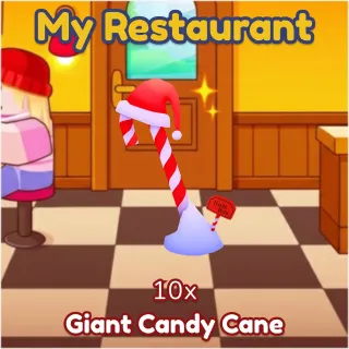 Giant Candy Cane 10x My Restaurant
