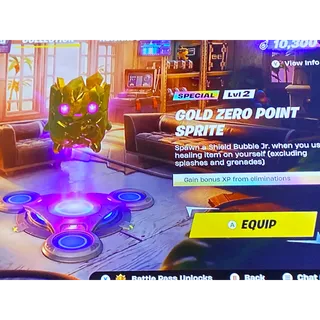 Fortnite: Gold Zero Point Sprite