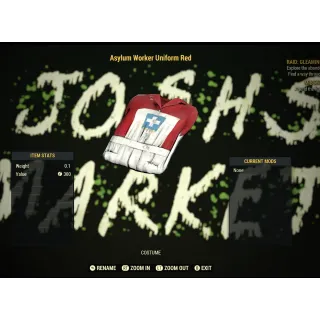 Red Asylum Worker Uniform