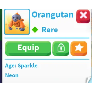 neon orangutan adopt me