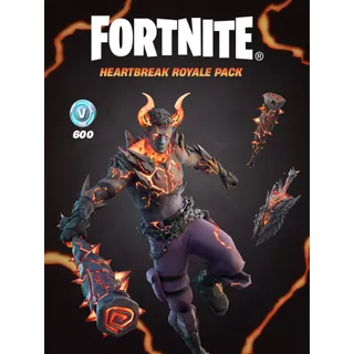 Heartbreak Royale Pack + 600 VBucks | INSTANT DELIVERY | FORTNITE