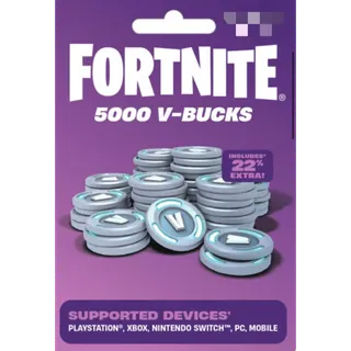 Fortnite Card 5000 Vbucks