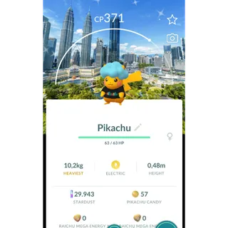 Shiny Pikachu Kuala Lumpur Background Trade Registered