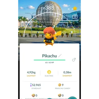 Shiny Pikachu Manila back ground Trade Registered
