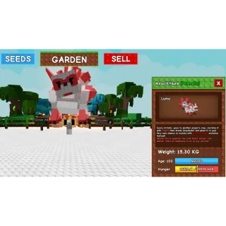Mega Kitsune age 100 Grow a garden