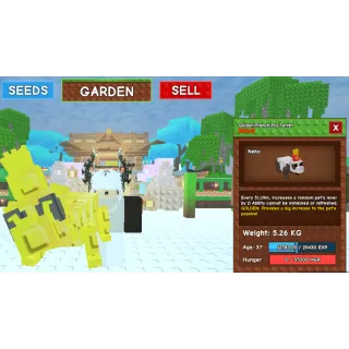 Golden French fry ferret